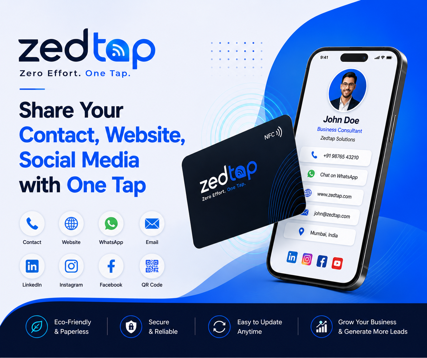 Digital vCard Illustration